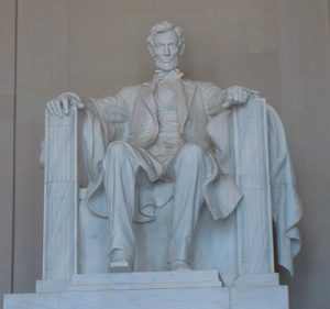 Lincoln statue in Washington DC